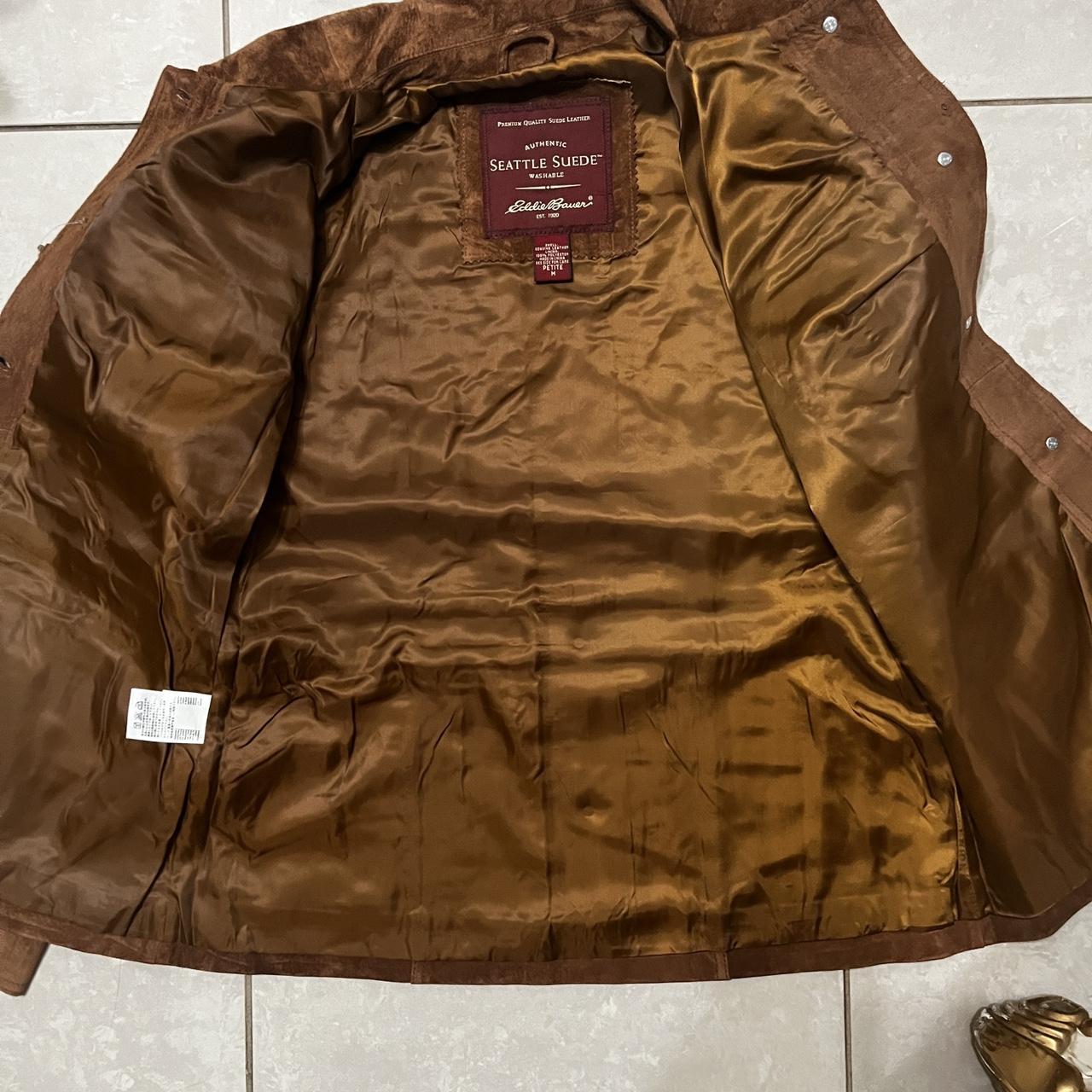 Popular Vintage Eddie Bauer Suede Leather Coat