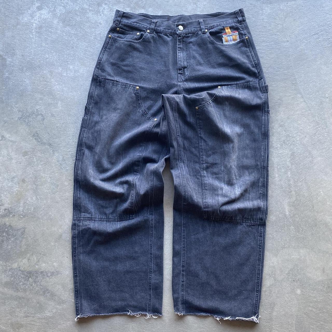 Baggy Dart Double Knees Size XL (Abt 34x30) Good... Depop