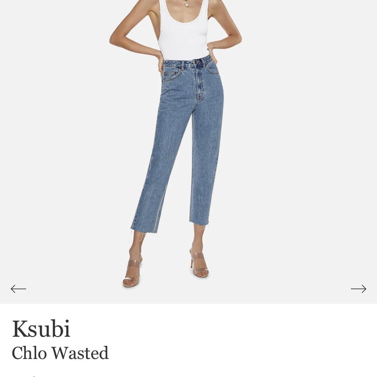 Ksubi Chlo Wasted high wasted 7/8 raw hem