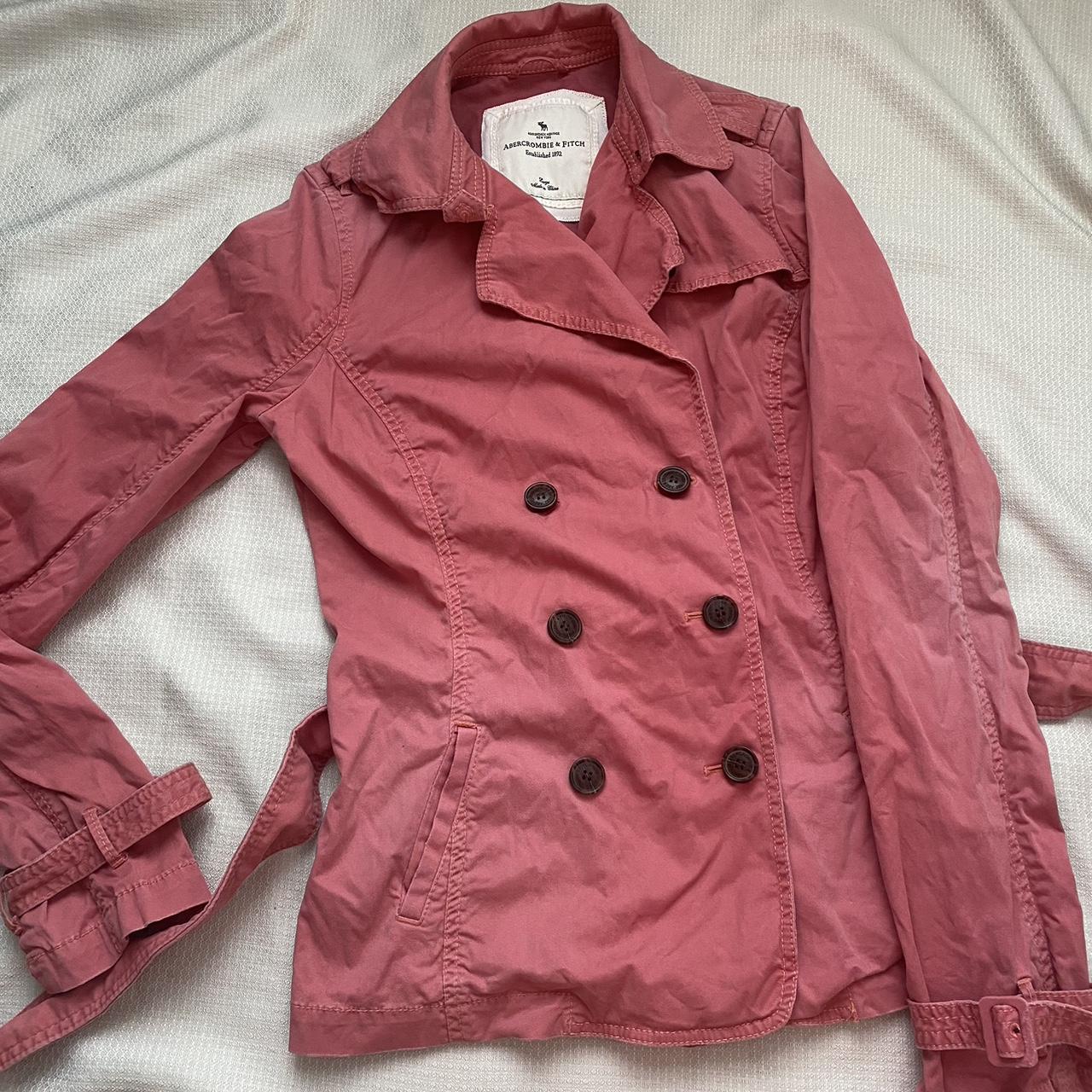 Abercrombie pink sale coat