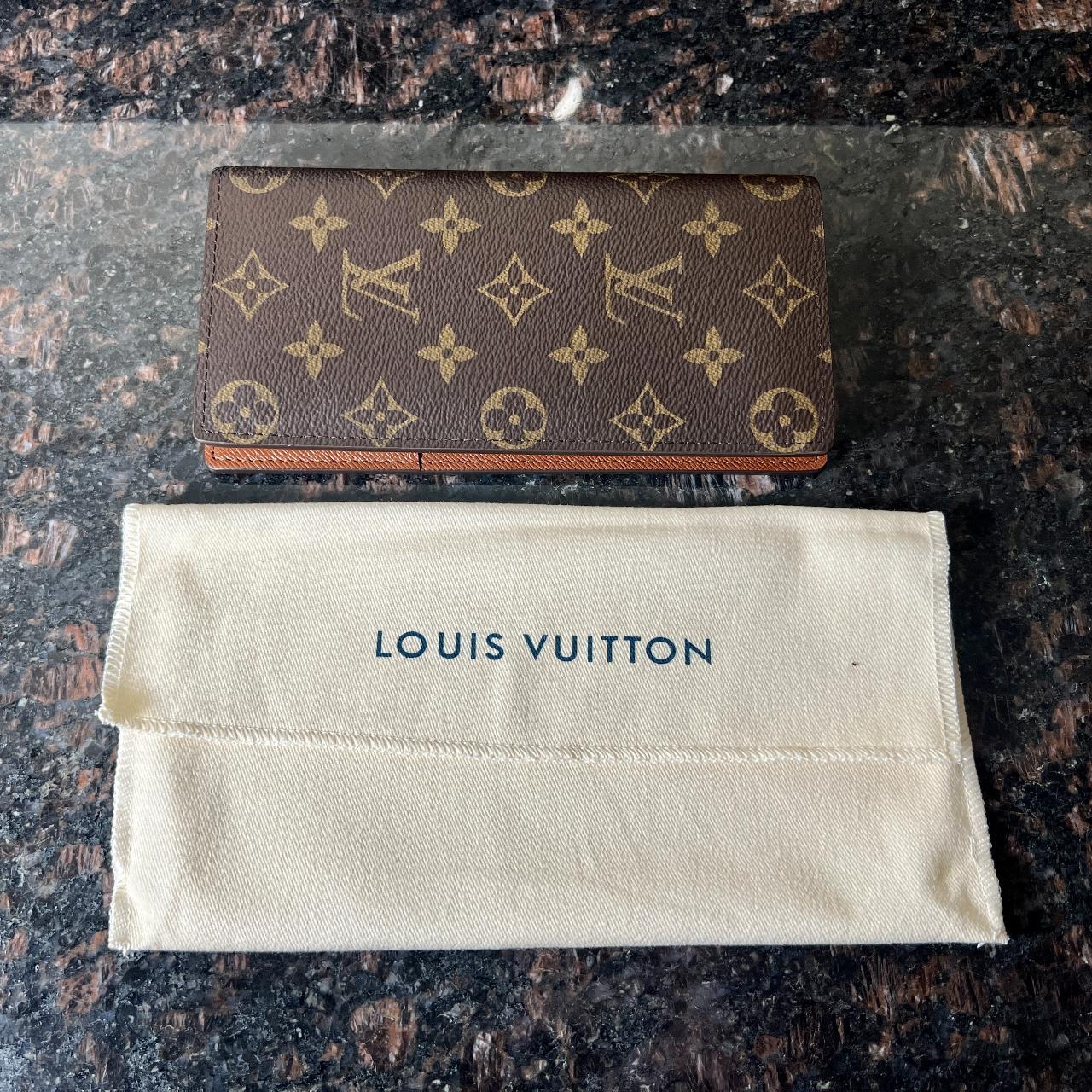Louis Vuitton Brazza Wallet Monogram Grey in - Depop