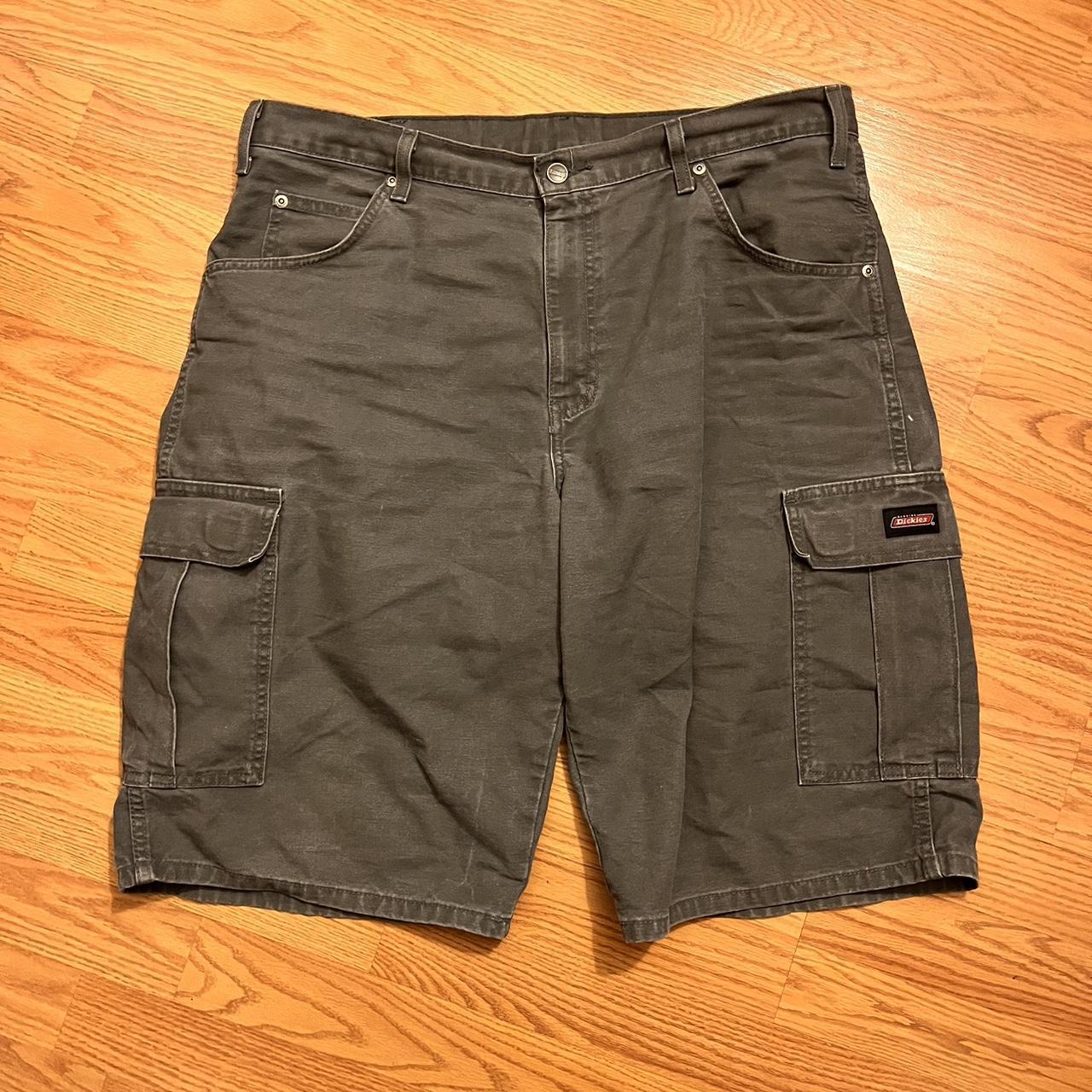 Dickies Denim Work Cargo Shorts Waist Size 36 In... Depop