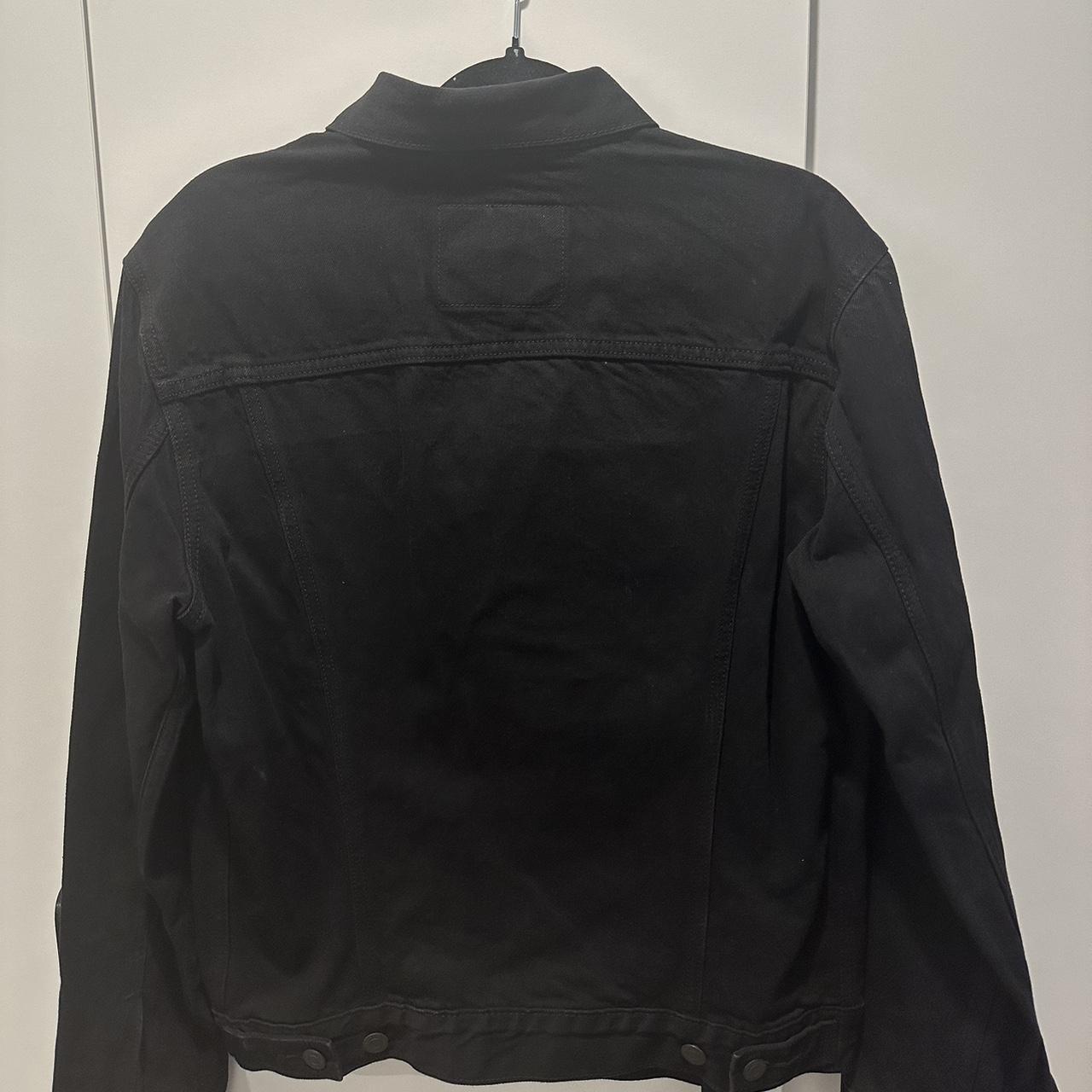 Levi’s Black Denim Jacket Size Medium - Depop