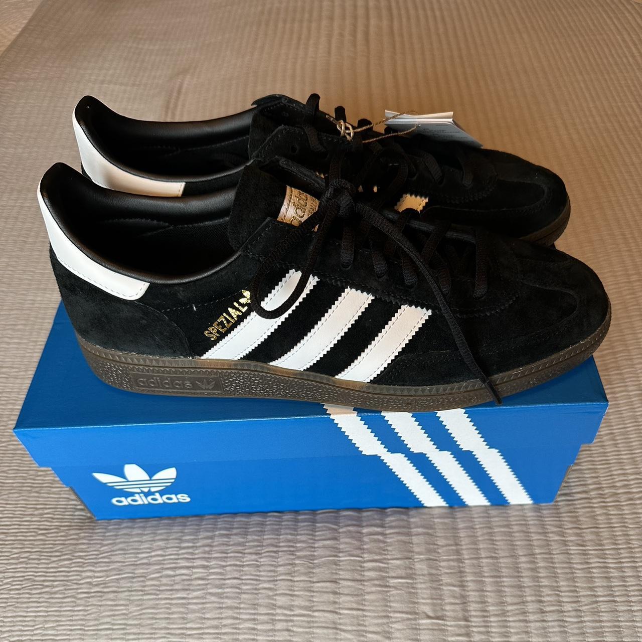 Adidas Men's Black and White Trainers | Depop