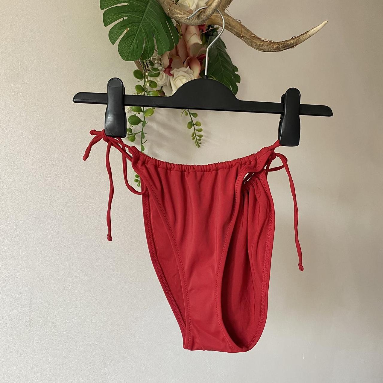 Urban outfitters red strappy bikini bottoms Brand... Depop