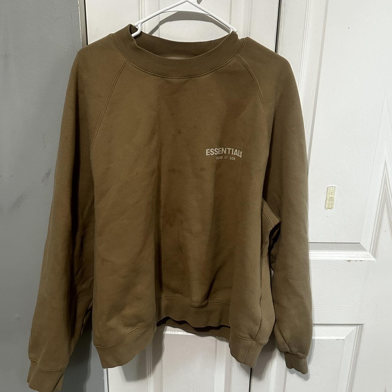 Essentials Men's Brown Jumper Depop