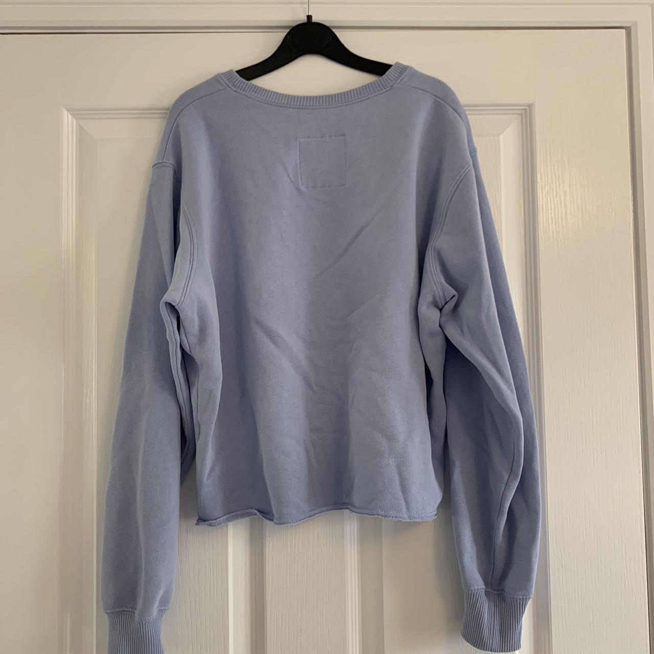 Hollister Co Baby Blue Sweatshirt Size XS Good... Depop