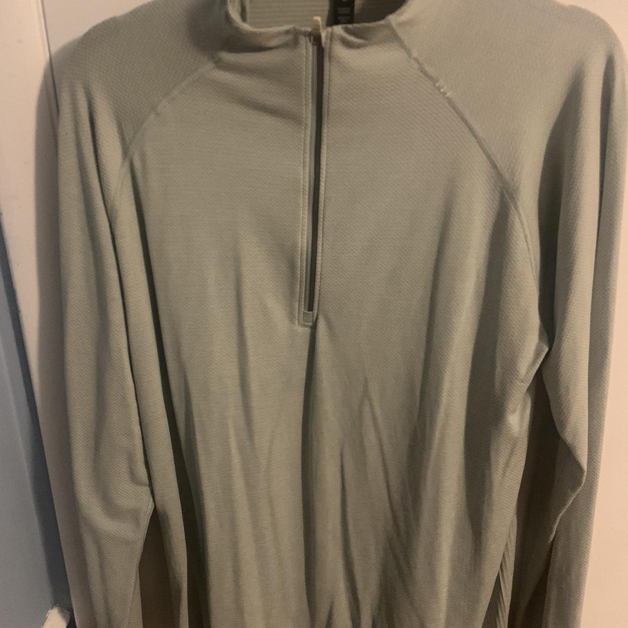 Lulu Lemon Half Zip Turquoise - Depop