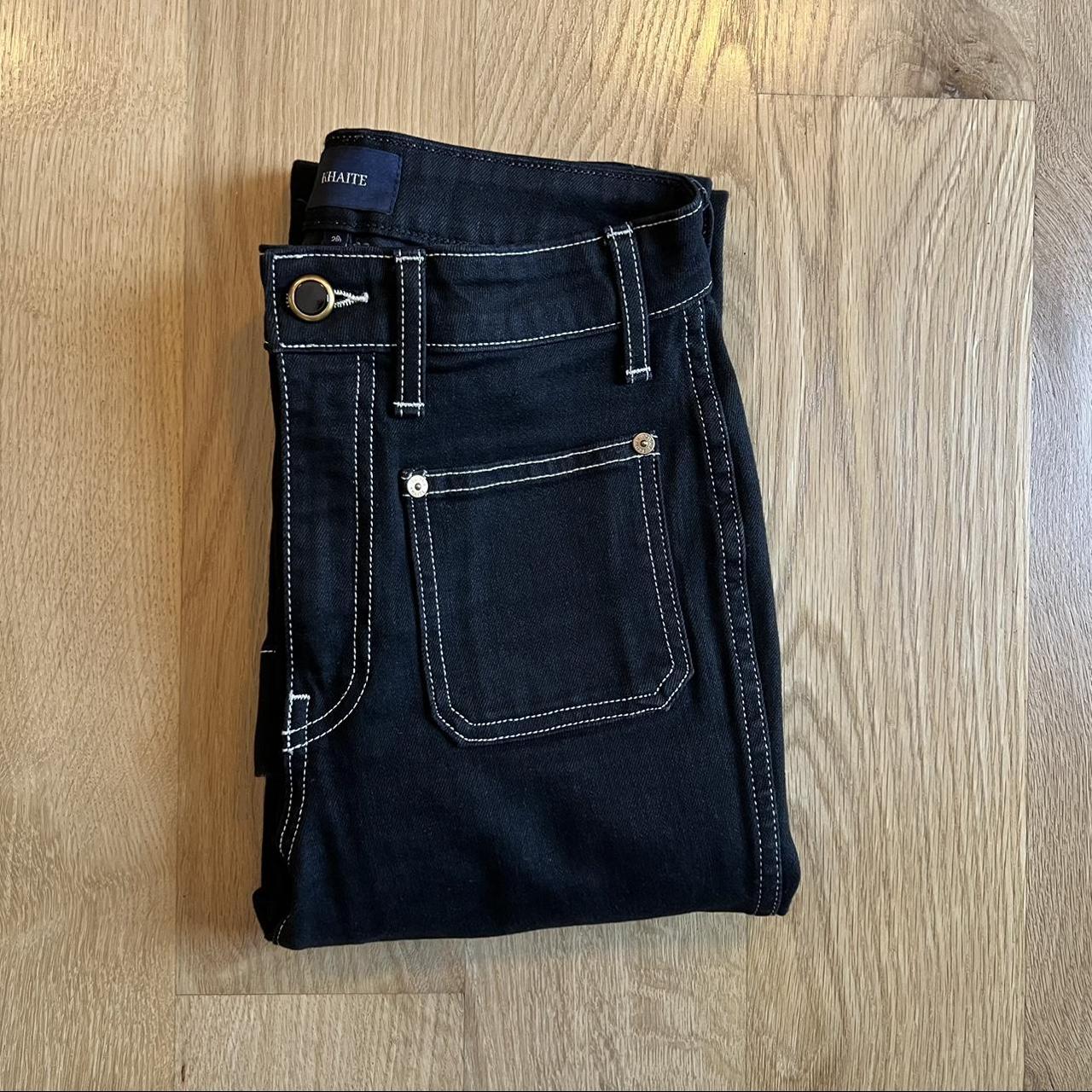 KHAITE Straight Leg Jeans size 25 • Dark Blue • Depop