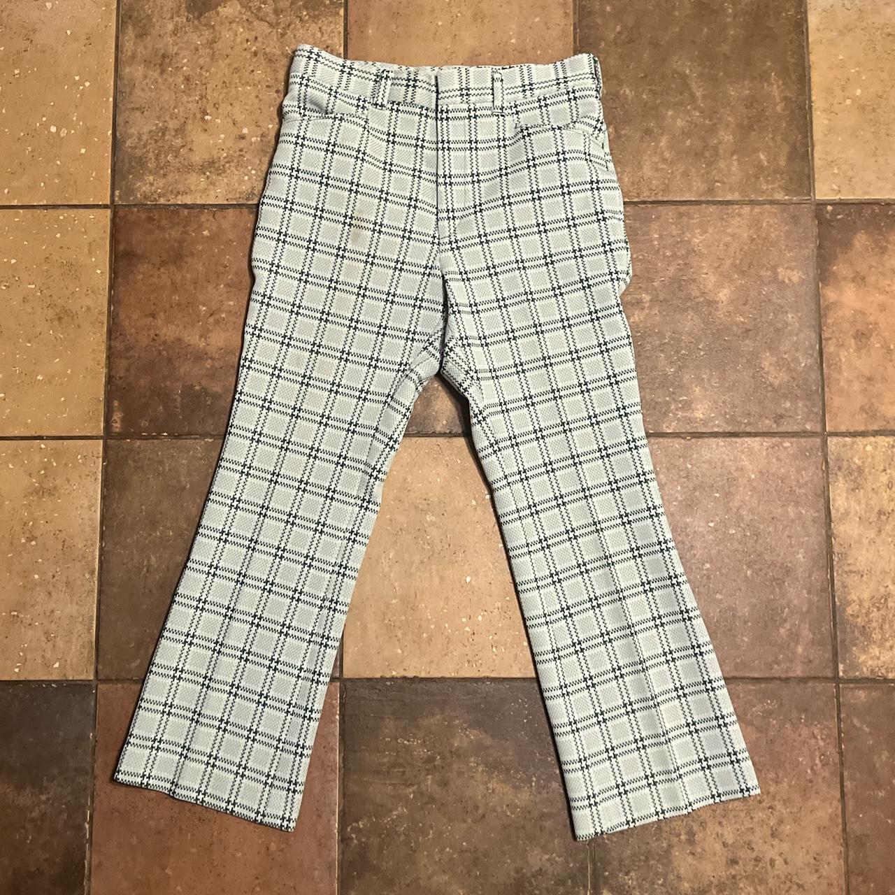 true vintage 70s sears trouser pants, lil stain - Depop