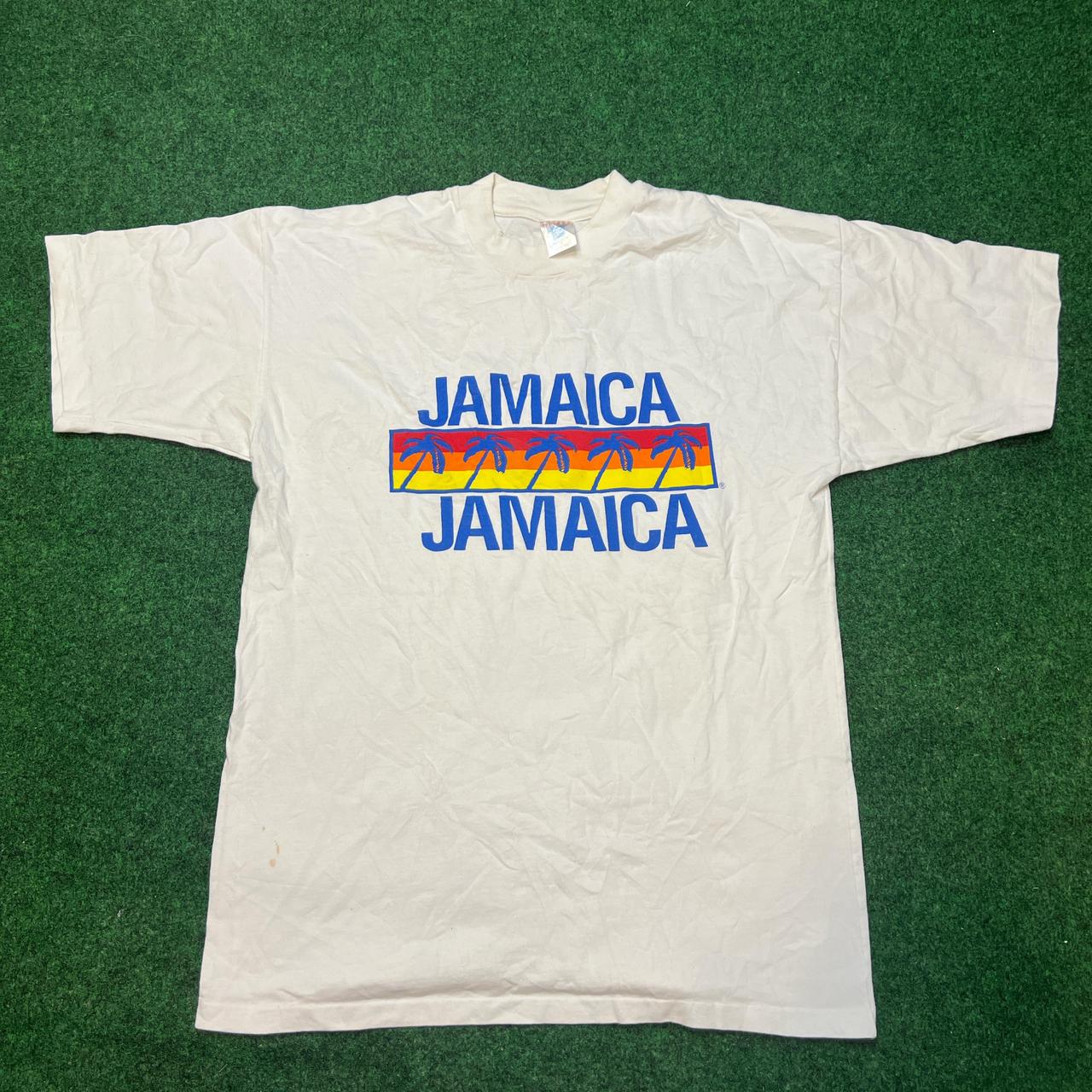 Vintage 90s single stitch Jamaica vacation tee - Depop