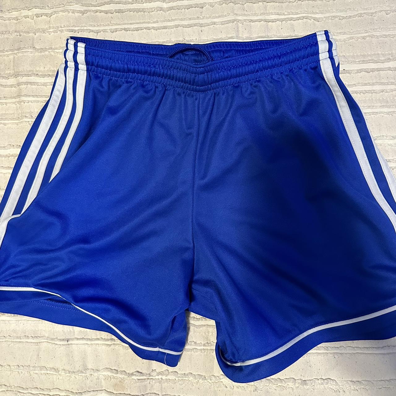 Adidas’s blue soccer shorts I used them just cause... Depop