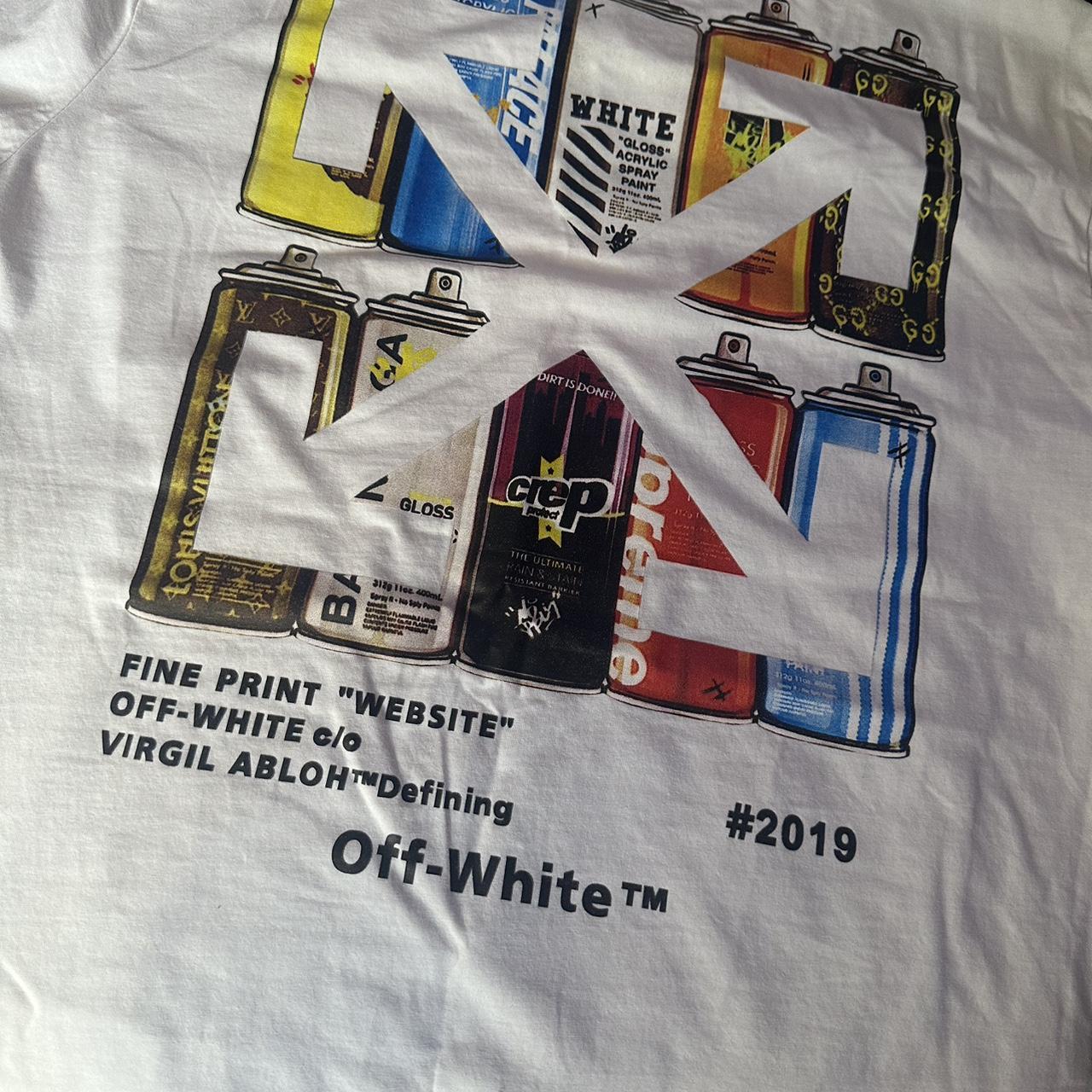 White 2019 UNISEX Fits Depop well WHITE OFF TEE - M