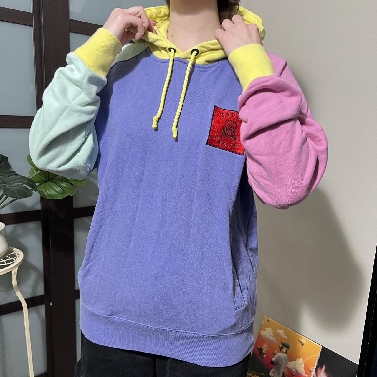 Teddy Fresh Colorblock Hoodie Medium Unisex - Depop