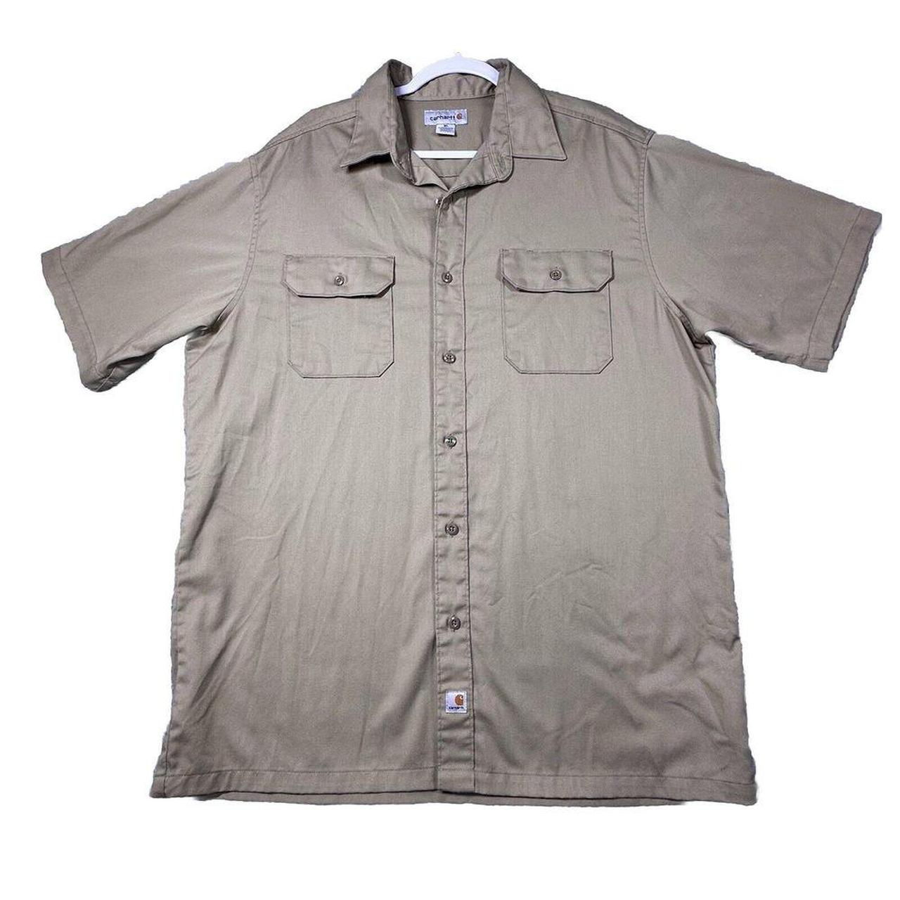 Carhartt Shirt Mens XL S223 Short Sleeve Twill Work. Depop