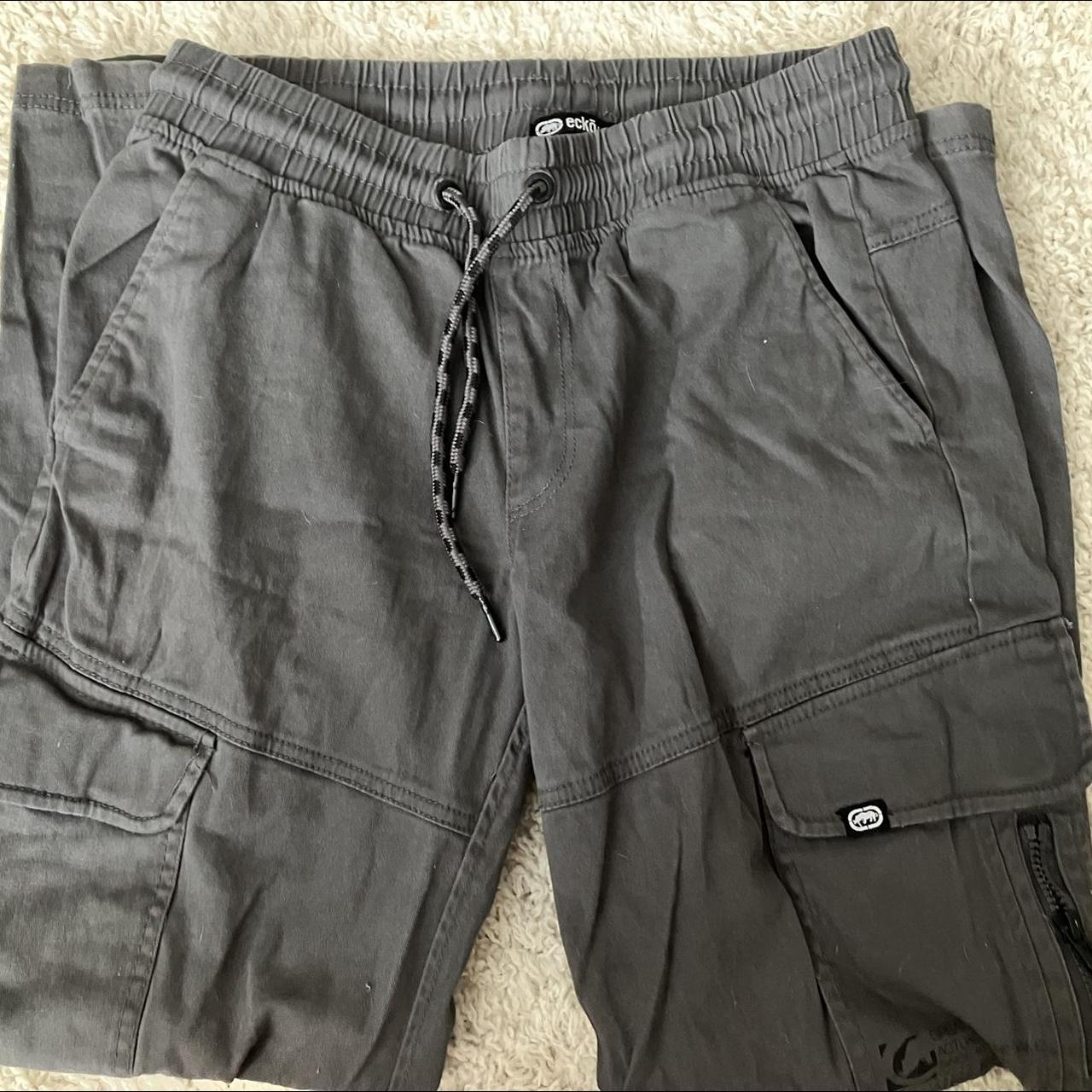 Ecko unltd Small grey Cargo -Jogger pants Men and... - Depop