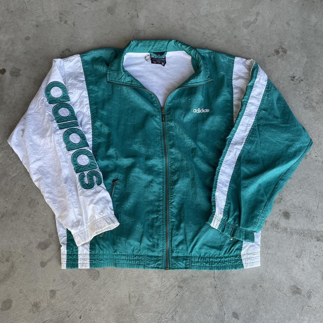 90's adidas 2024 windbreaker jacket