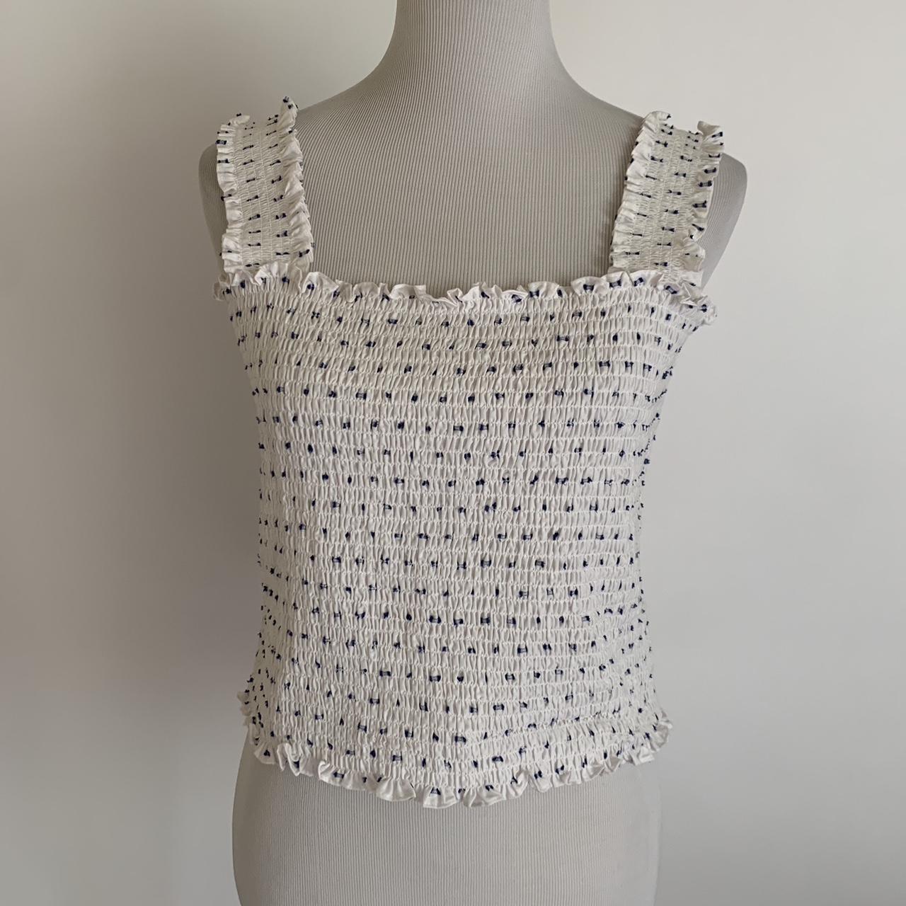 Gianni Bini Smocked Tank Retail $69 NWT XL Super... - Depop