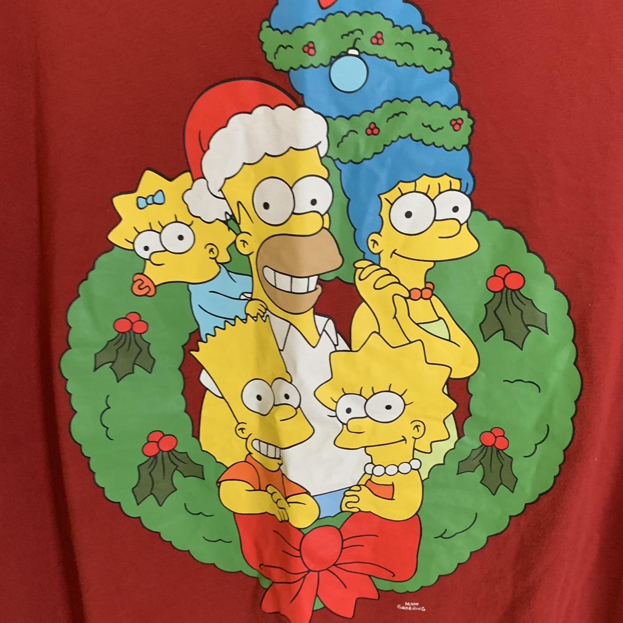 Size Large Simpsons Christmas Shirt Depop