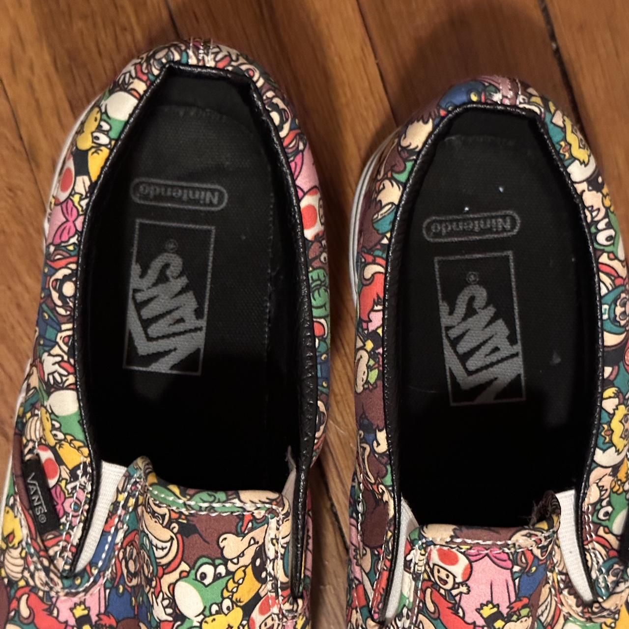 Super Mario Vans Slip-Ons Size 9 Original box, will... - Depop