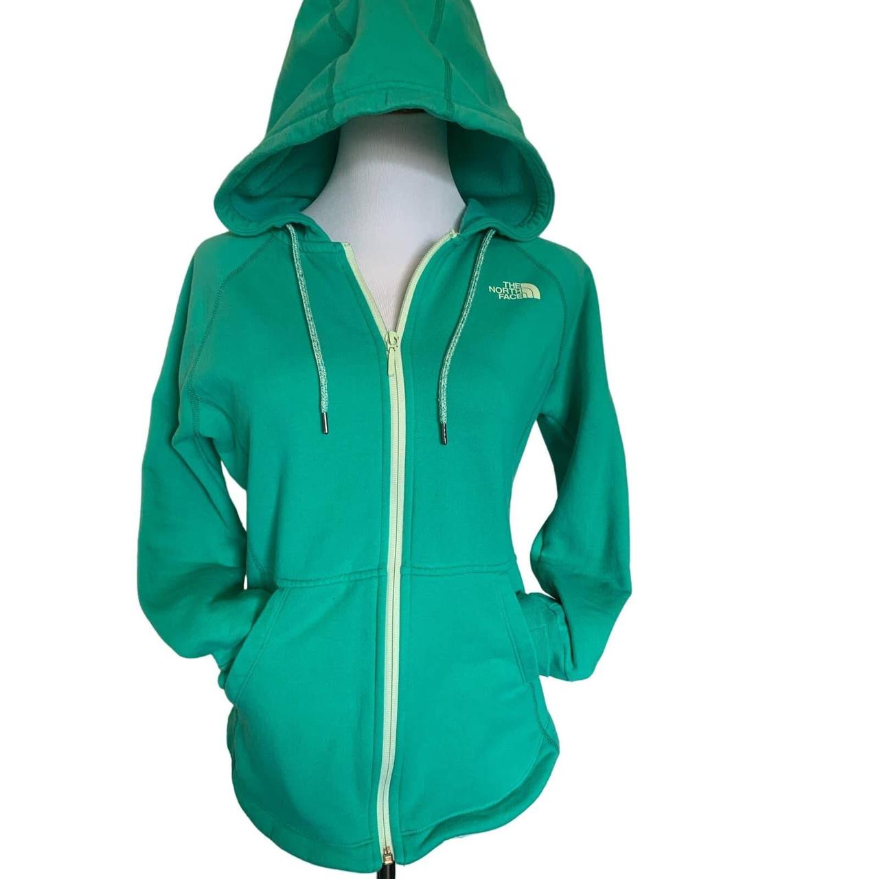 Turquoise north clearance face hoodie