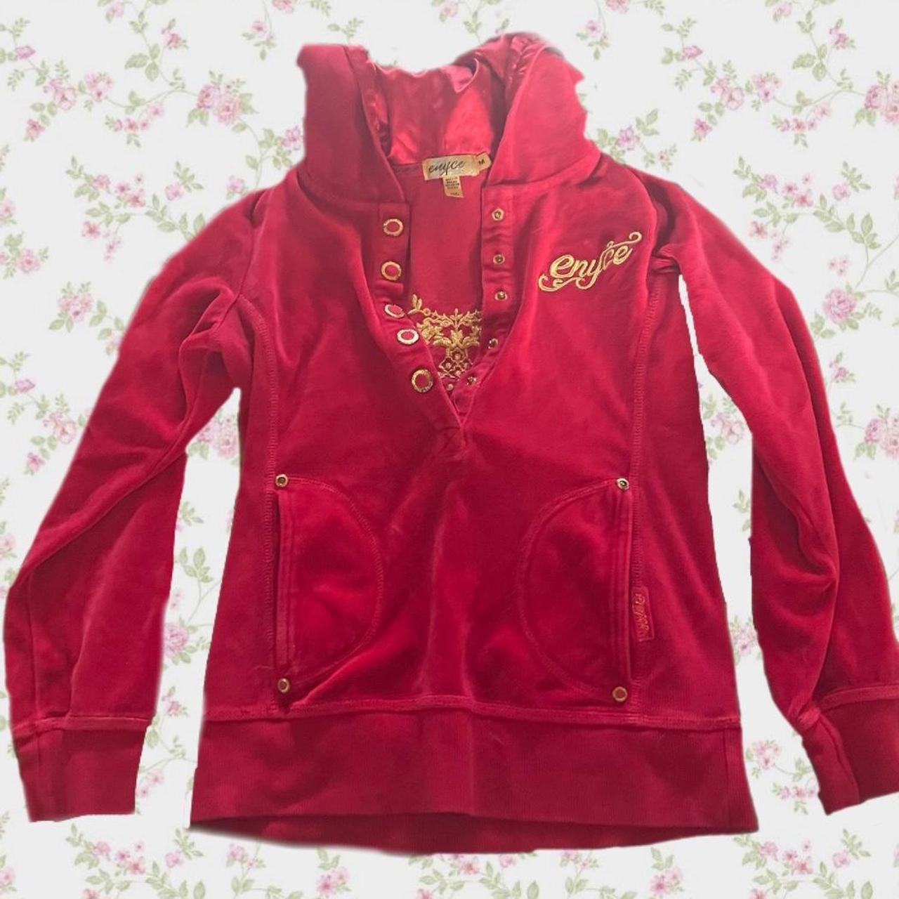 Cute small hoodie Kids size medium Y2k design on... - Depop