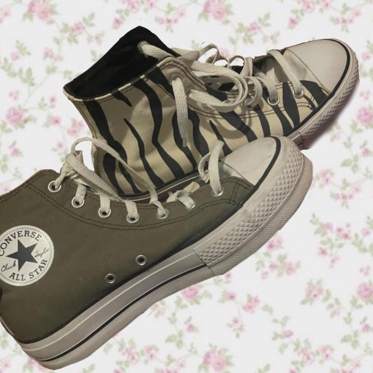 Converse best sale green zebra