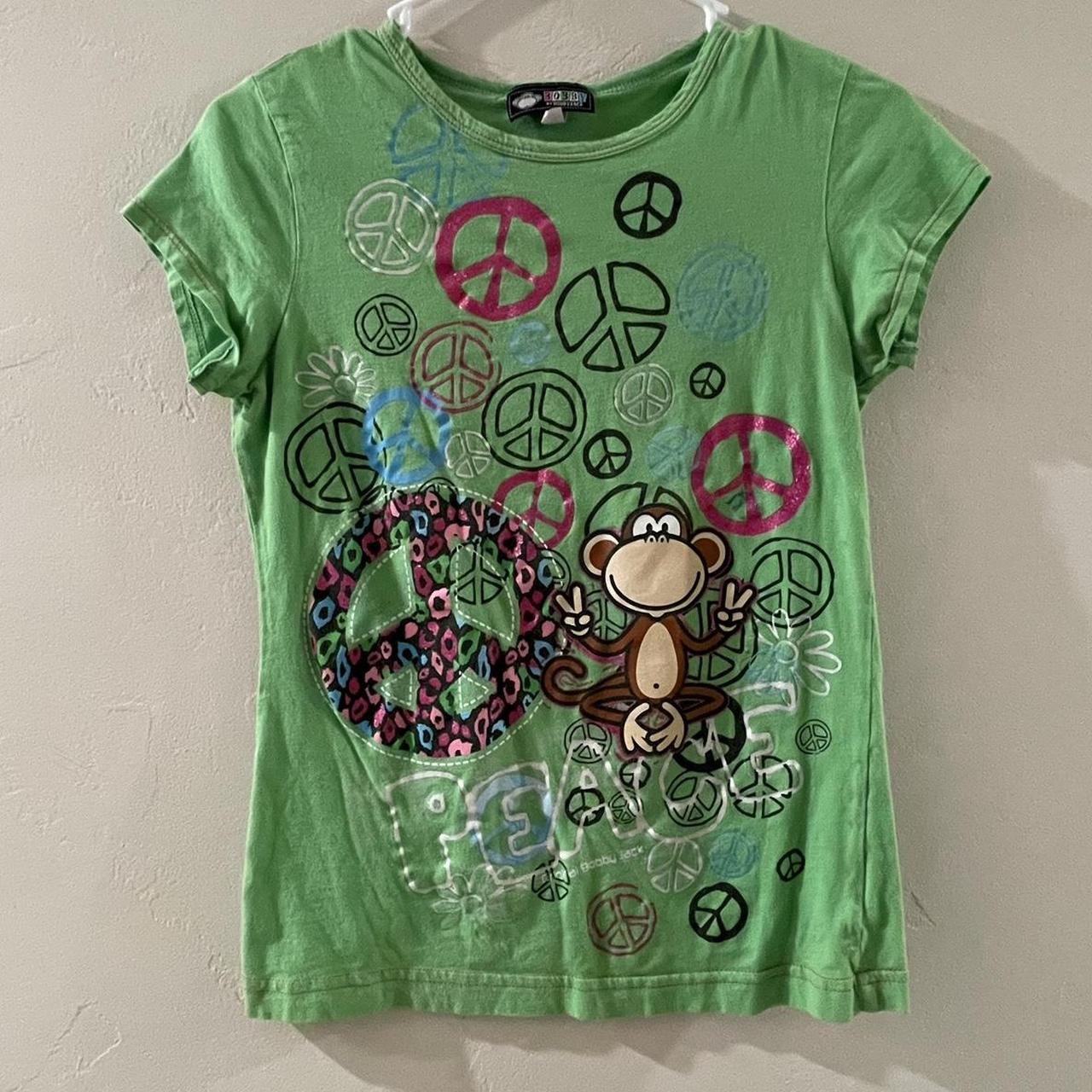 Super Y2k Bobby Jack shirt Has glittery and cheetah... - Depop