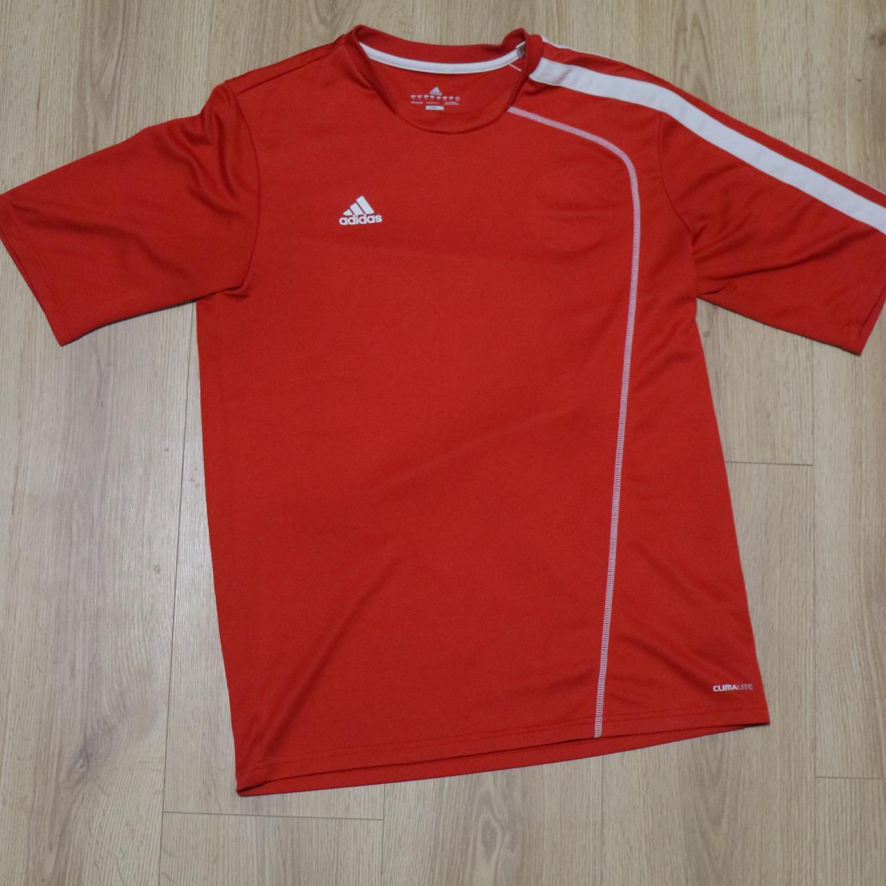 adidas soccer jersey 2012 blank jersey (minor flaw,... - Depop