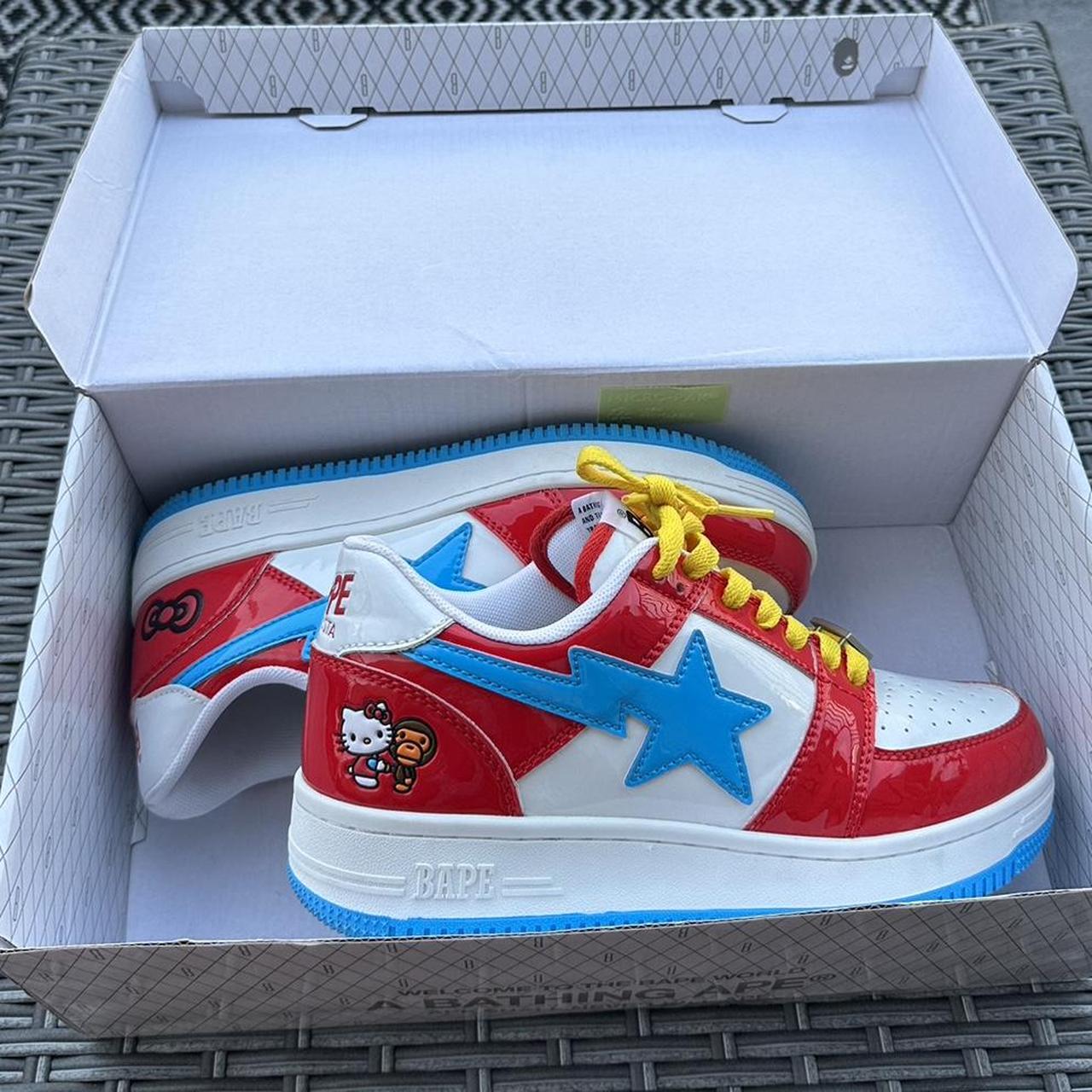 Hello Kitty × Bapesta ♡ worn 1x! men's size:8 | Depop Hello Kitty × Bapesta ♡ worn 1x! men's size:8 | Depop