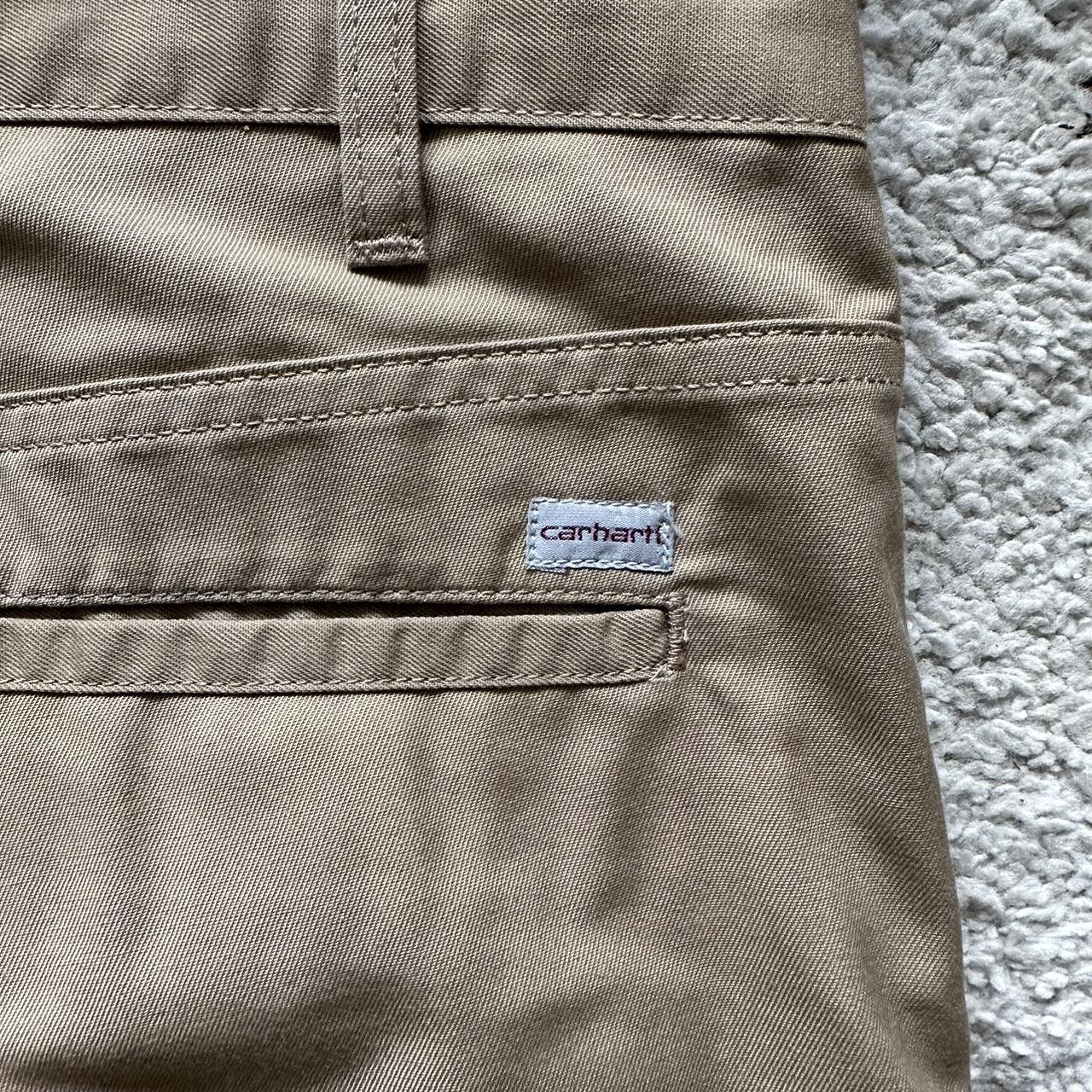 Carhartt Station pants khaki/Tan size 28 L 32 In... - Depop