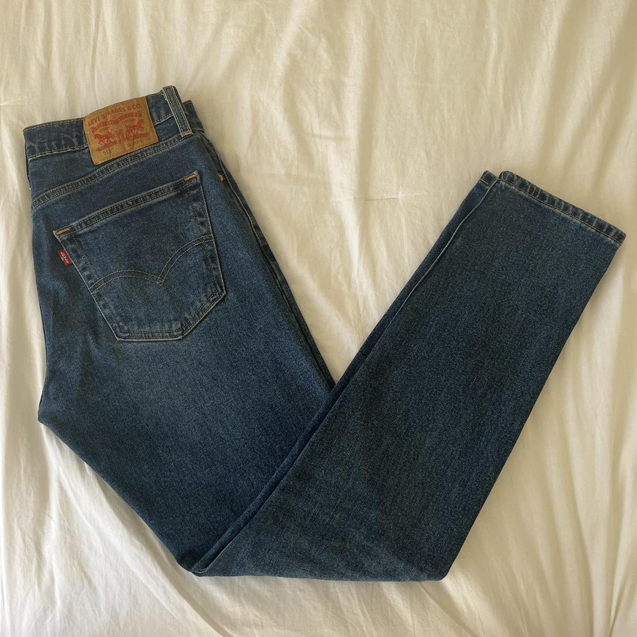 Levi’s 512, medium/dark wash, men’s denim. Size... - Depop
