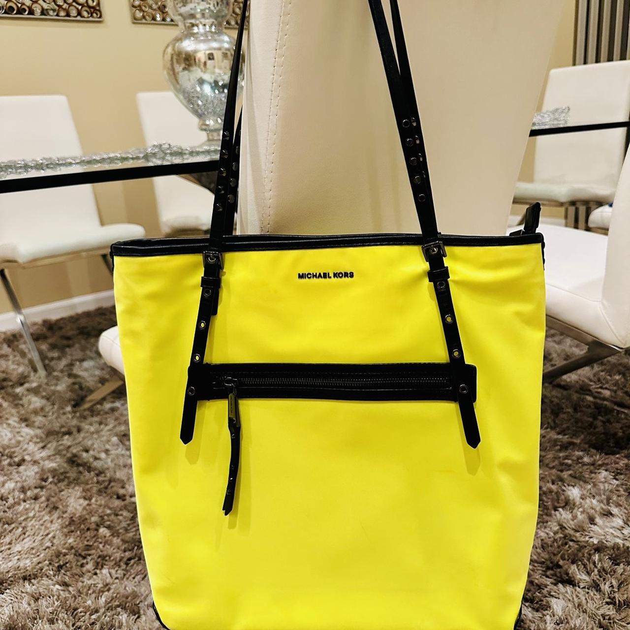 Michael kors best sale yellow tote bag