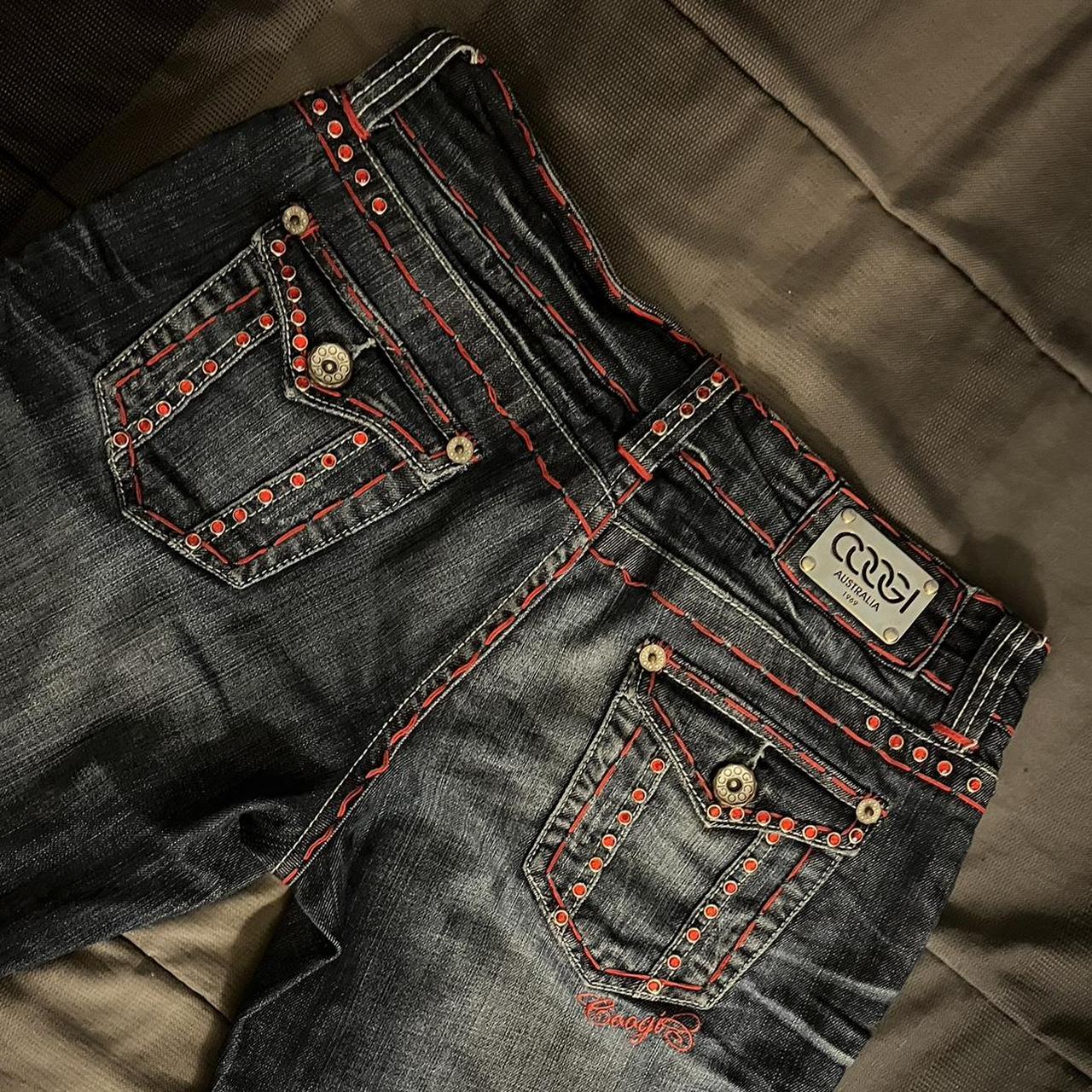 Coogi Red stitch jeans size 9/10. Super cool a few... - Depop