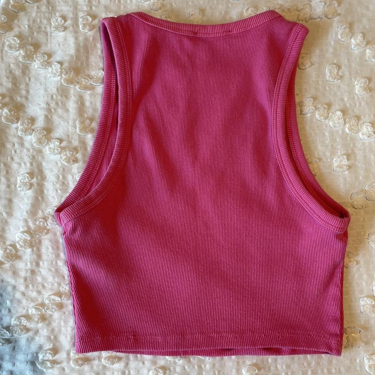 Zara Women's Pink Vest Depop