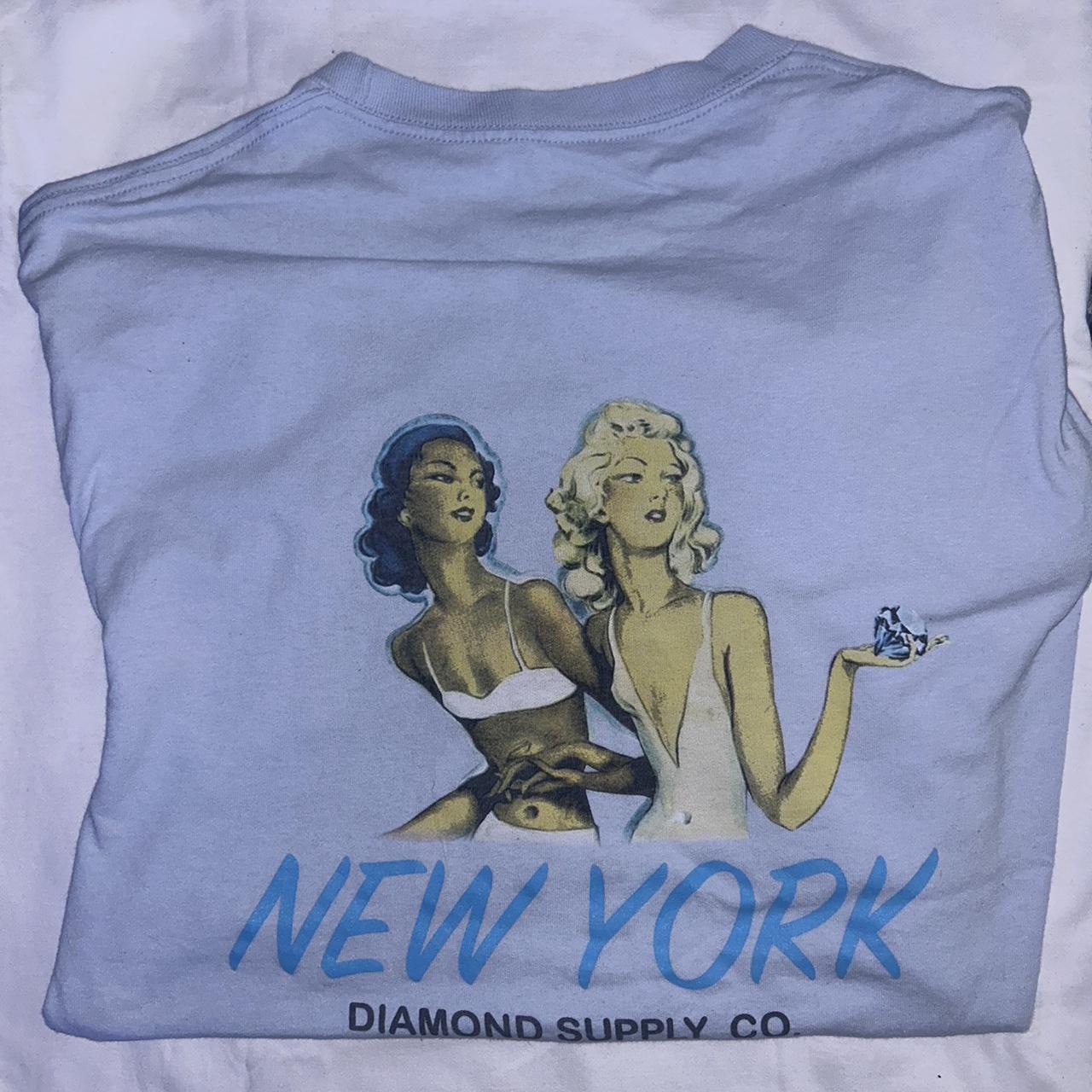 diamond supply co shirts blue