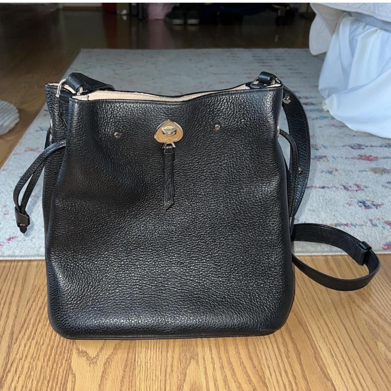 KATE SPADE BLACK BUCKET BAG Description of item in... Depop