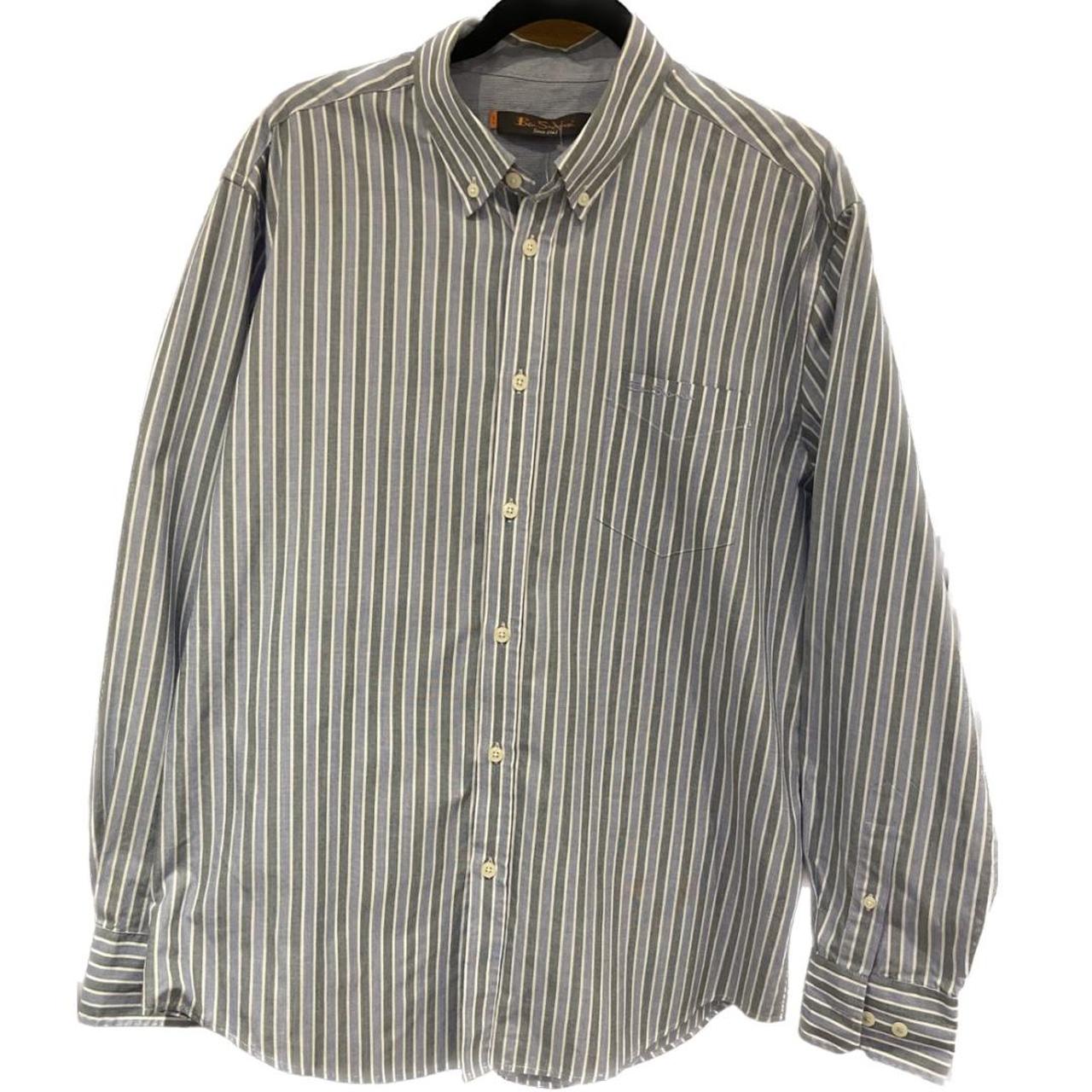Ben Sherman Long Sleeved Shirt - XL Grey / Light... - Depop