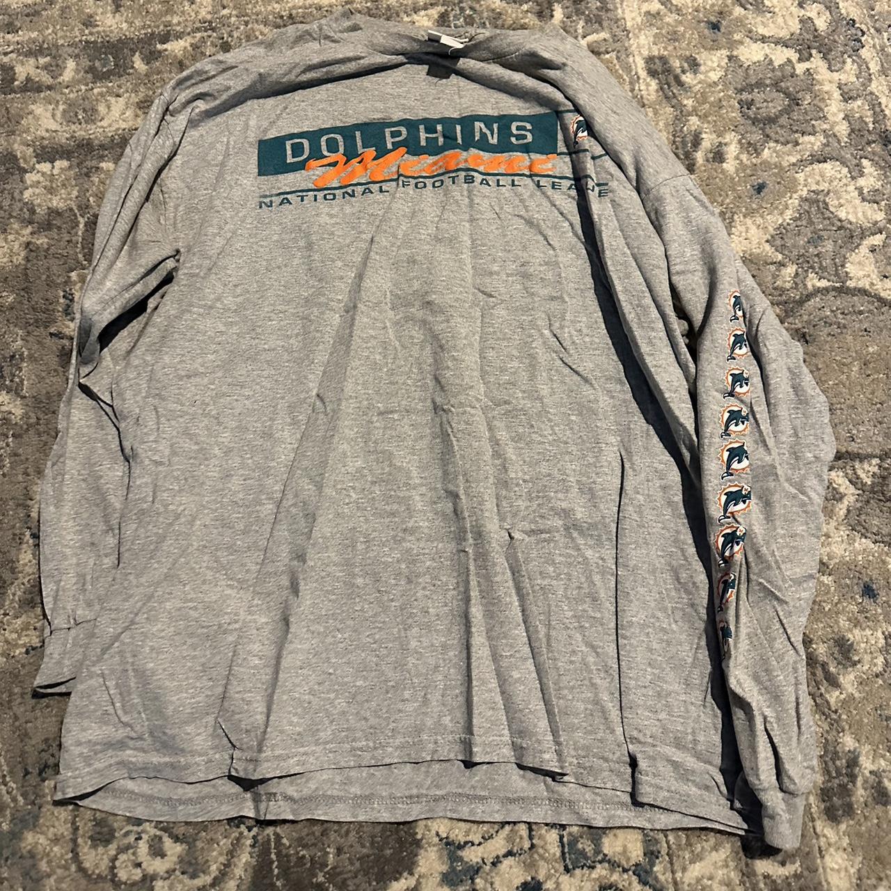 Vintage Miami Dolphins sweatshirt size XL good - Depop