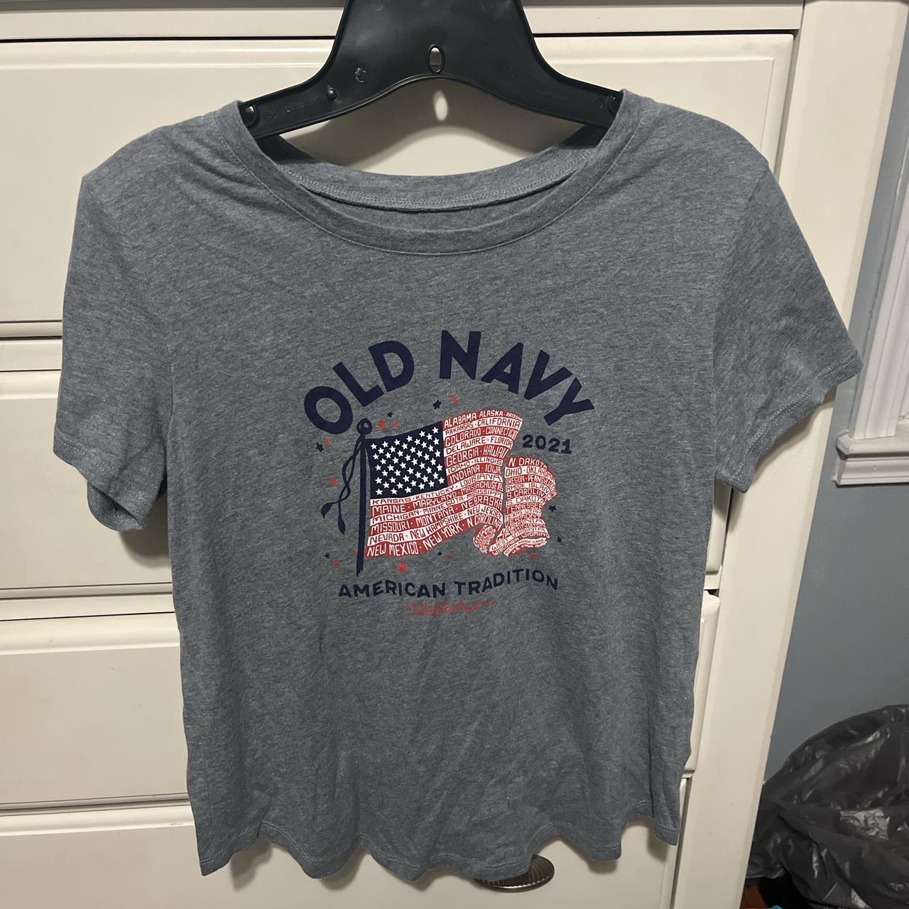 Old navy 4th of July shirt 2021, worn like once, no - Depop