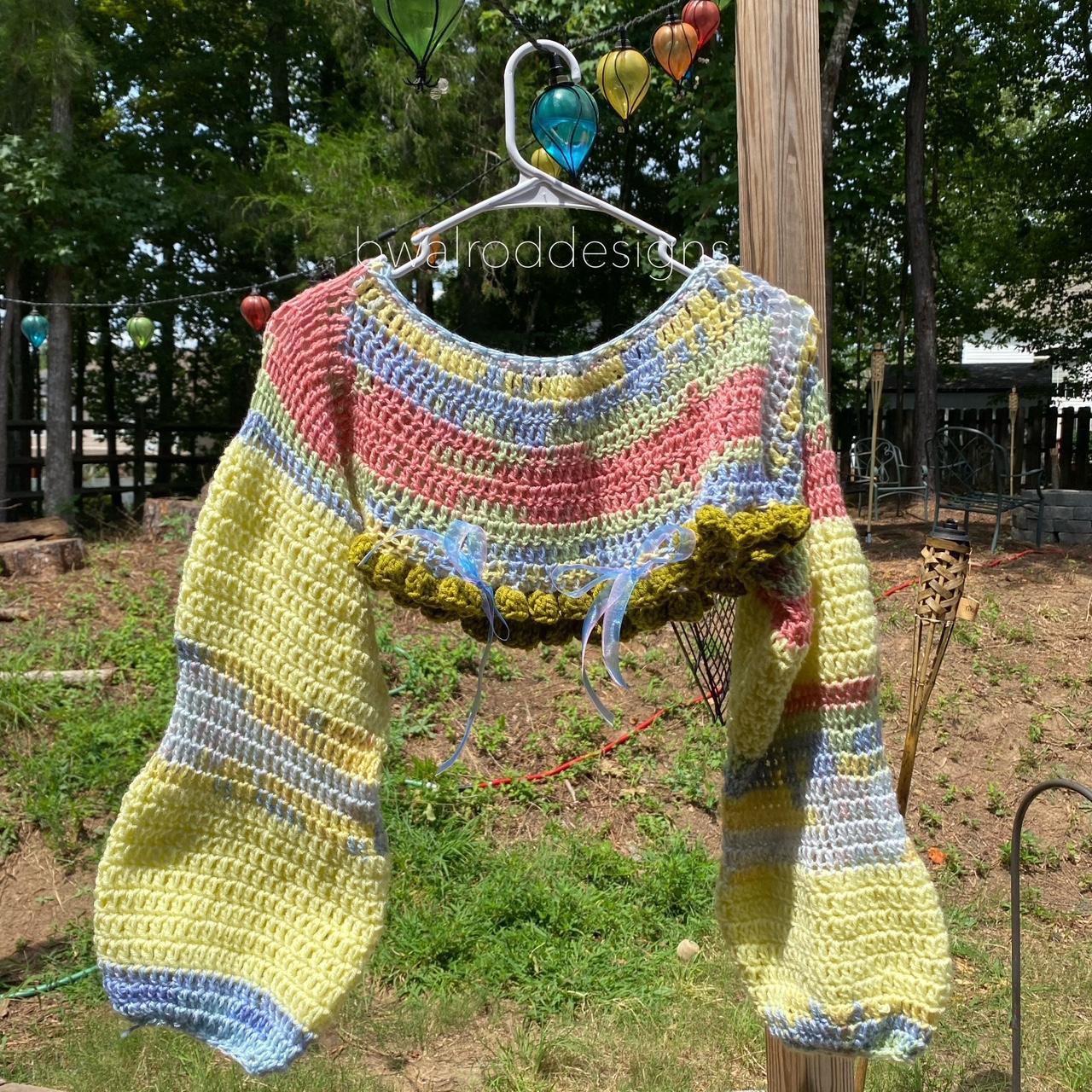 Handmade hot sale crochet sweater