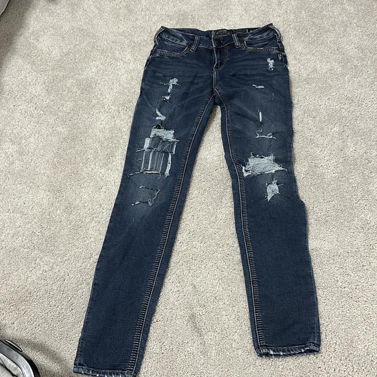 Silver hotsell jeans jeggings