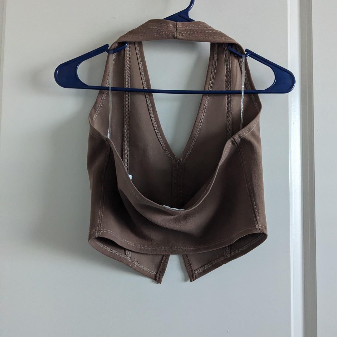 cotton on brown halter top cotton on brown halter... - Depop