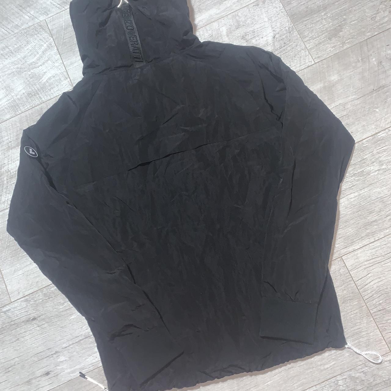 Lorenzo Veratti windbreaker hoodie not worn much, in... - Depop