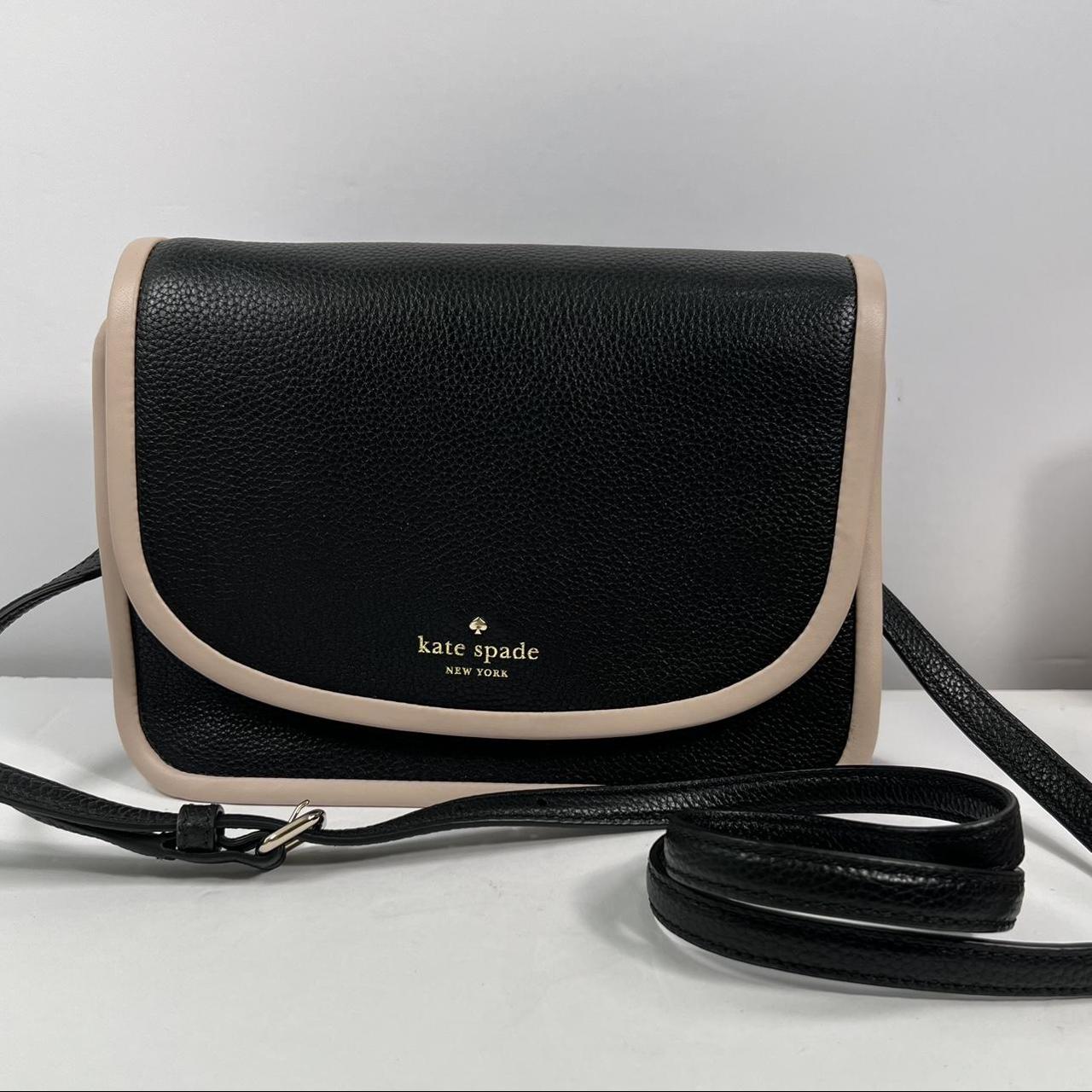 Kate spade black and cream online crossbody