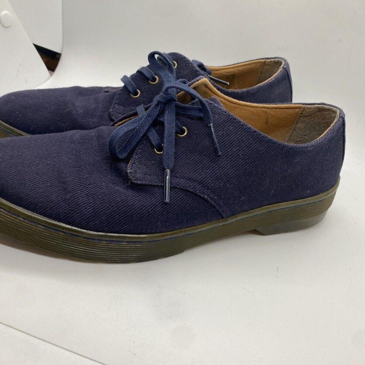 Dr Martens AW501 Delray Twill Canvas Navy Blue Shoes