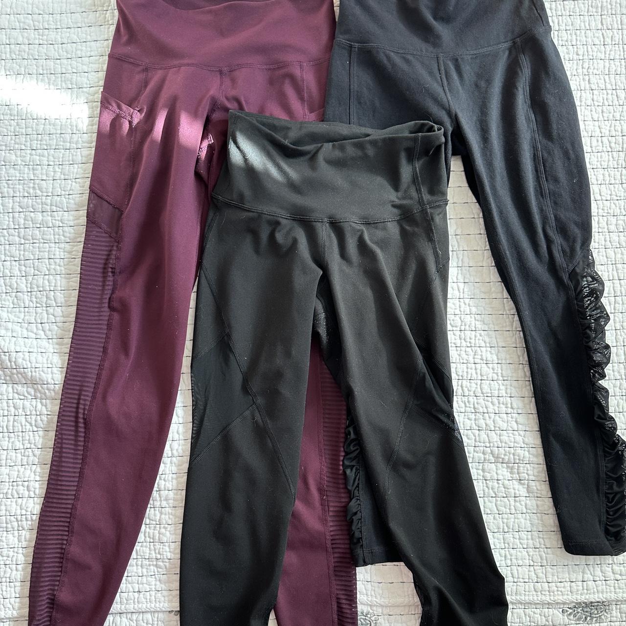 Set of 3 leggings (all 3 for listed price) - dark - Depop