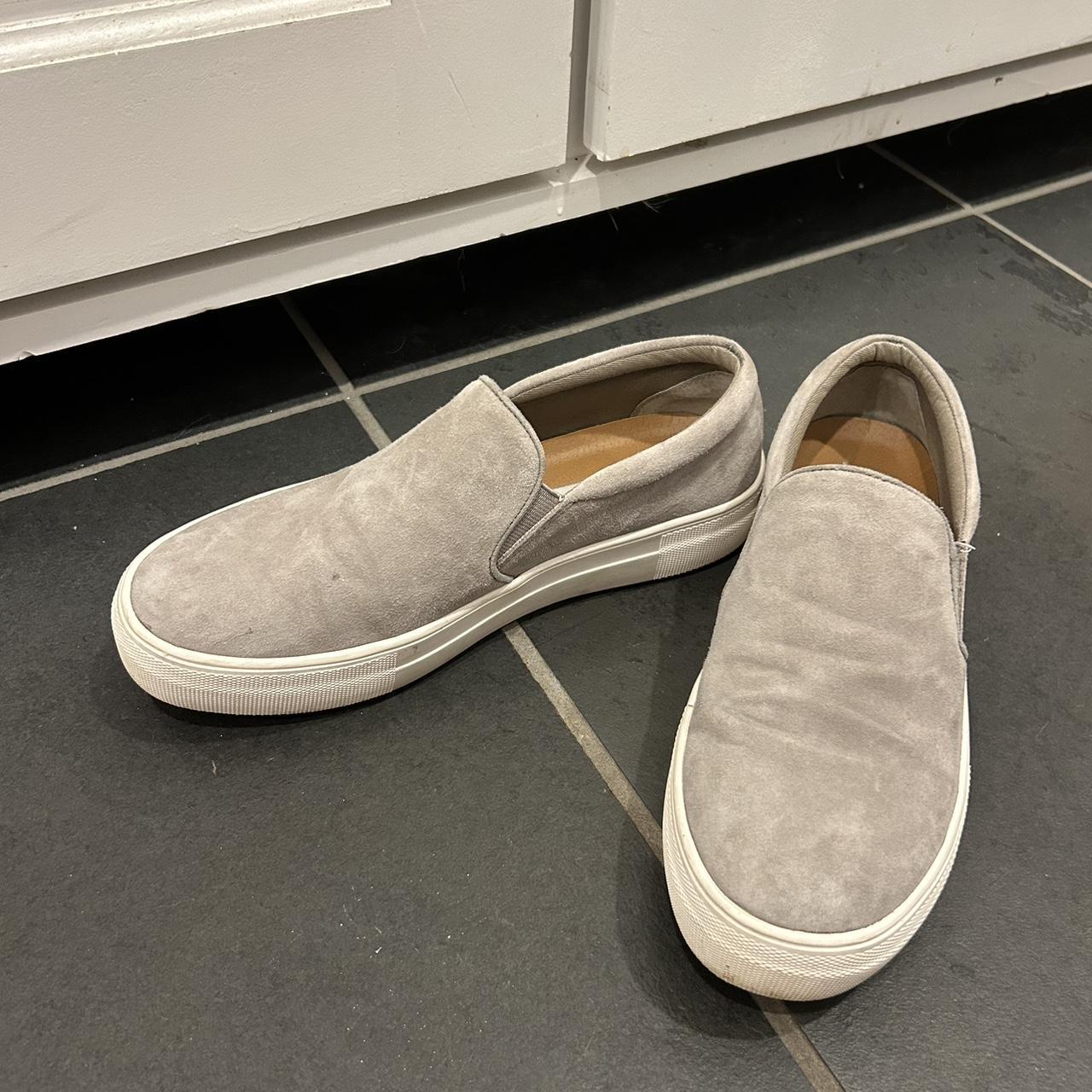 Steve madden slip ons grey on sale