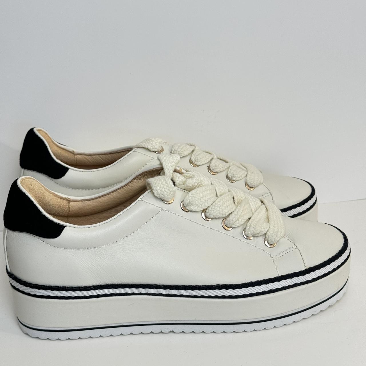 JOIE White Leather Platform Women Dabnis Sneakers Depop