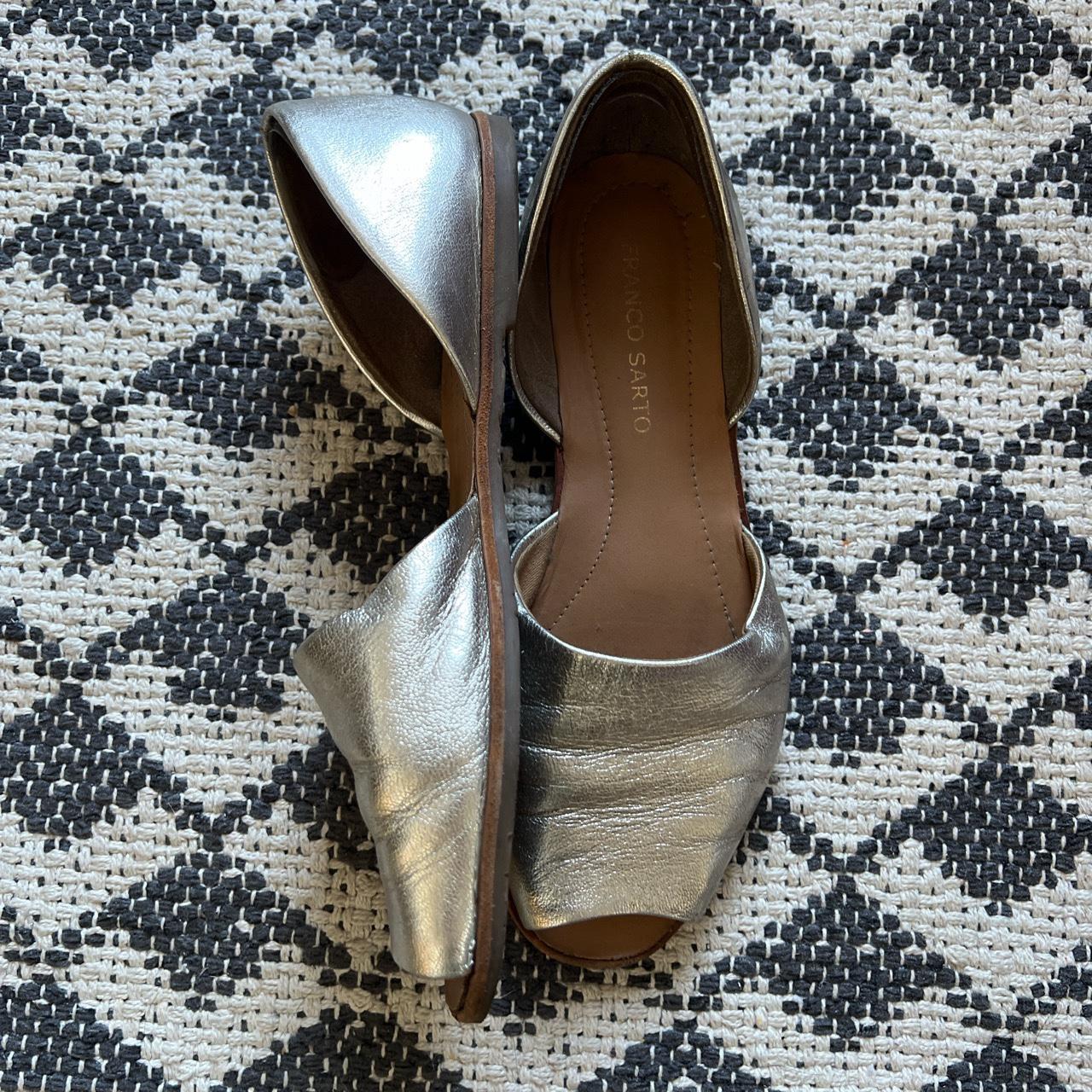 Silver Franco Sarto Slip ons Depop